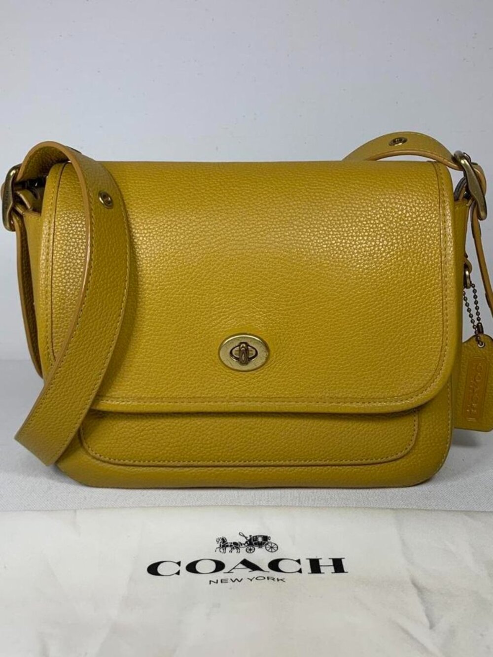 mustard yellow Coach